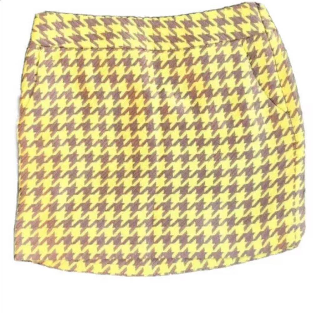 The Limited Houndstooth Mini Skirt